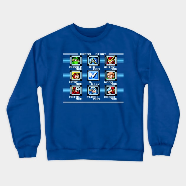 Retro Enemies Roster Crewneck Sweatshirt by RetroFreak